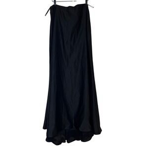 Tadashi Collection Black Satin Formal Evening Cruise Opera Sz 14